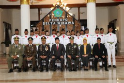 Dandim 0816/Sidoarjo Hadiri Pengukuhan Anggota Paskibraka 2024, Bentuk Generasi Tangguh dan Berdisiplin