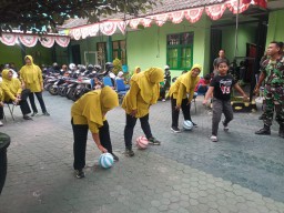 Kemeriahan HUT RI ke 79 di Koramil 0816/01 Sidoarjo.