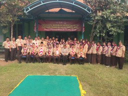 Semangat Pramuka, Serka Suyanto Hadiri Apel Besar Hari Pramuka ke-63 di Kecamatan Candi