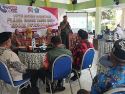 Koramil 0816/01 Sidoarjo Gelar coffee morning membangun Keamanan dan Ketertiban jelang Pilkada 2024.