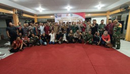 Koramil 0816/05 Tulangan Gelar Cangkrukan Hankamtibmas Pilkada Damai