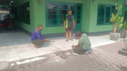 Kapten Arh Aan Chunaidi Pimpin Anggota Koramil 0816/05 Tulangan dalam Upaya Pembenahan Pangkalan