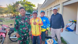 Babinsa Koramil 0816/17 Gedangan Bersama Babinkamtibmas Pantau Latihan Bersama dan Lomba Balap Burung Merpati di Desa Karangbong