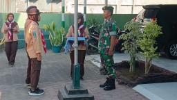 Semangat Muda Berkobar Pembukaan Orientasi Dasar Saka Wira Kartika Angkatan Ke-3 di Koramil 0816/05 Tulangan