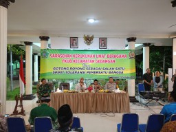 Sarasehan Penguatan Kerukunan Umat Beragama di Gedangan, Sinergi Menciptakan Harmoni Menjelang Pilkada