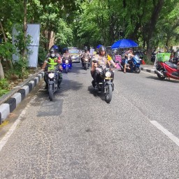 TNI-Polri di Sidoarjo Gelar Patroli Bersama jelang pelantikan Presiden dan wakil presiden RI.