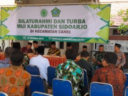 Babinsa Desa Gelam Hadiri Silaturahmi dan Turba MUI Kabupaten Sidoarjo di Pendopo Kecamatan Candi