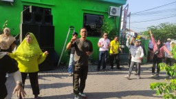 Jalin Kebersamaan Dan Keharmonisan Koramil 0816/05 Tulangan &amp; Muspika Lakukan Senam Bersama.