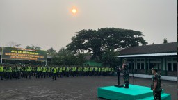 Dandim 0816/Sidoarjo Pimpin Apel Gelar Pasukan untuk Pastikan Pengamanan Pilkada 2024 Berjalan Aman dan Kondusif