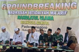 Babinsa Koramil 0816/15 Sukodono Hadiri Peletakan Batu Pertama MI Ma’arif NU Bilingual School: Sinergi untuk Pendidikan Berkualitas