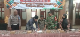 Babinsa Koramil 0816/10 Balongbendo Hadiri Pengesahan APBDes 2025 Desa Wonokarang