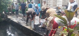 Semangat Sinergi dan Kebersamaan, Forkopimka Taman Gelar Senam Bersama dan Karya Bhakti Pembersihan Sungai