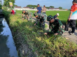 Semangat kebersamaan Forkopimka Buduran Senam bersama dan Karya bhakti