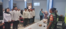 Babinsa Koramil 0816/09 Krian Hadiri Pengukuhan RT/RW dan LPMK Periode 2025-2029