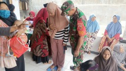 Babinsa Koramil 0816/13 Wonoayu Dampingi Posyandu Siklus Hidup untuk Lansia dan Balita di Desa Sawocangkring