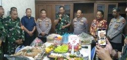 Sinergitas Koramil 0816/01 Sidoarjo dengan Polsekta Sidoarjo dalam HUT Bhayangkara ke-79.