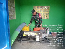 Babinsa Koramil 0816/17 Gedangan Cek Pompa Irigasi di Empat Desa, Satu Unit Dilaporkan Hilang, Babinsa Tegaskan Pentingnya Kewaspadaan Petani