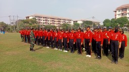 Semangat Nasionalisme Menggema, Koramil 0816/14 Taman Latih 76 Calon Paskibraka Sambut HUT RI ke-80