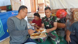 Lebih dari Sekadar Makan Bersama, TMMD Sidoarjo Rajut Persaudaraan
