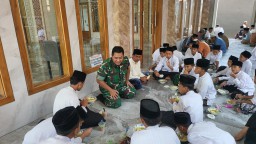 Sentuhan TMMD, Jiwa Cinta Tanah Air Tertanam di Ponpes Torriqussalam