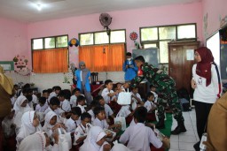 TMMD Kodim 0816/Sidoarjo Peduli Anak Sekolah: Edukasi Kesehatan Jadi Langkah Awal Generasi Hebat
