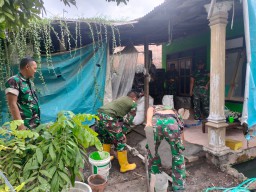 Bukti Kemanunggalan: TMMD Sidoarjo Selesaikan Rehab Rumah Warga
