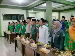 Danramil 01/Kota hadiri opening ceremony pelatihan kepemimpinan lanjutan PC GP Anshor di PP Bumi Sholawat