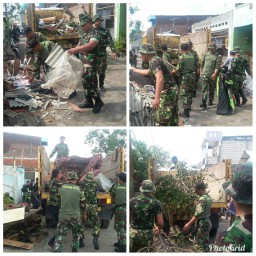 Karya Bahkti H6 Pasca Bencal Angin Puting Beliung di Waru