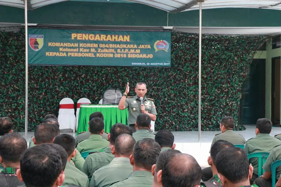 Danrem 084/BJ mengajak agar Keharmonisan antara pimpinan dan prajurit
