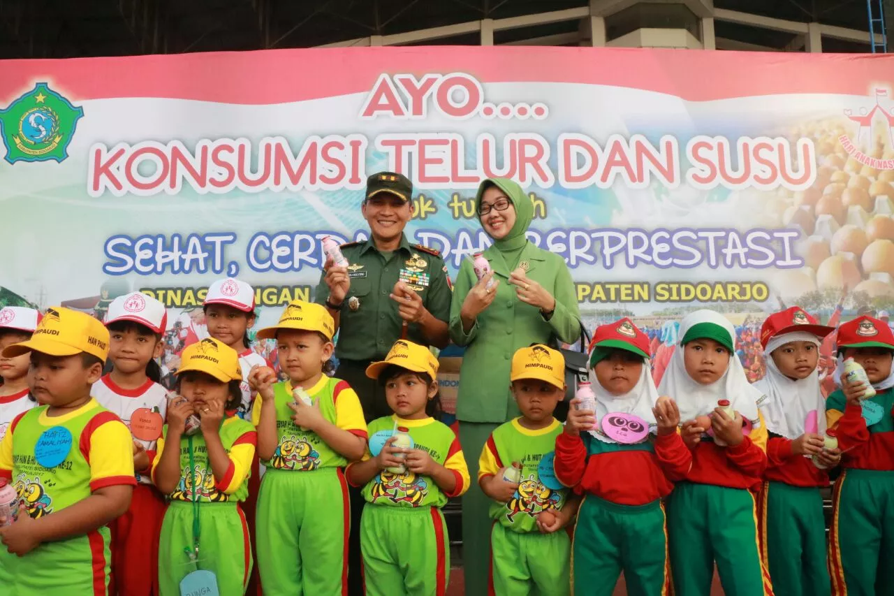 Dandim Sidoarjo turut meriahkan Hari Anak Indonesia
