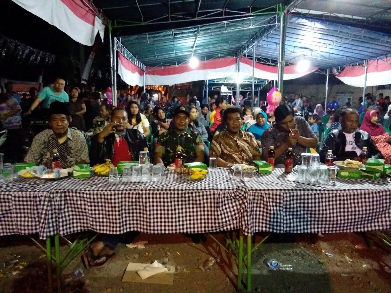 Babinsa Koramil 02/Candi Hadiri Malam Puncak Perayaan HUT RI Ke-72