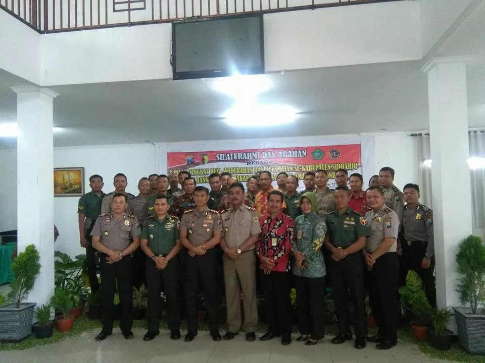Dandim 0816 dan Kapolresta Sidoarjo gelar sosialiasi 3 Pilar Ujung Tombak