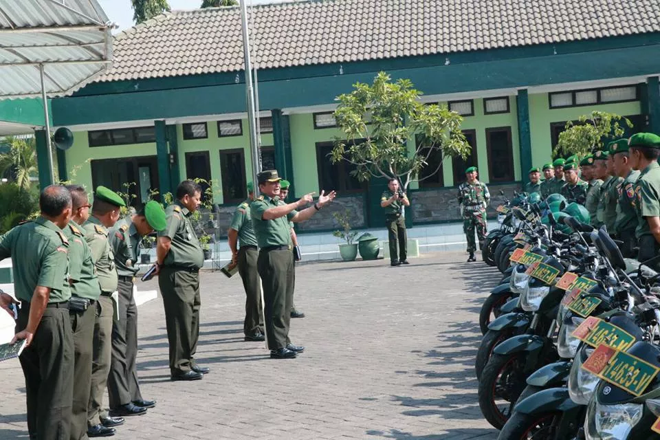 Dandim Sidoarjo sambut Kunjungan Tim wasev Dam V/Brw