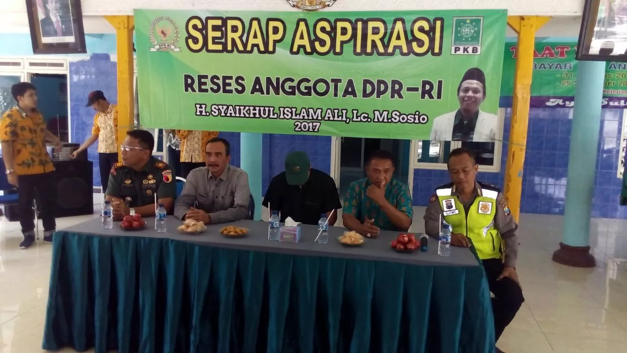 Danramil 0816/13 Wonoayu Hadiri Serap Aspirasi Reses Anggota DPR RI