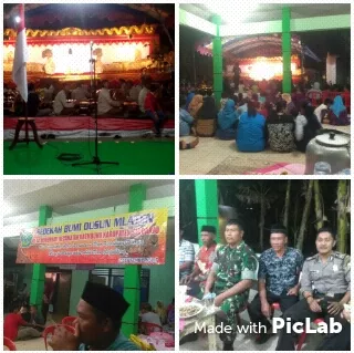 Babinsa Ramil0816/07 Menghadiri Acara Sedekah Bumi Di Desa Wonomelati.