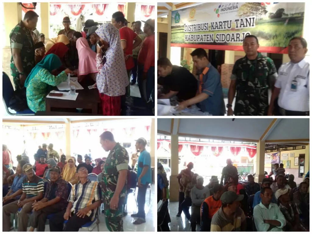 Babinsa Desa Durungbedug Kawal Pendistribusian Kartu Tani