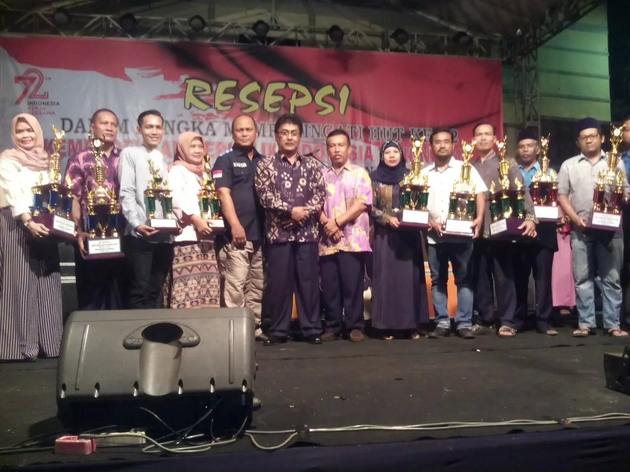 FORKOPIMKA SEKECAMATAN TULANGAN BERSAMA PASKIBRAKA KUMPUL BARENG DI PENDOPO KECAMATAN TULANGANN