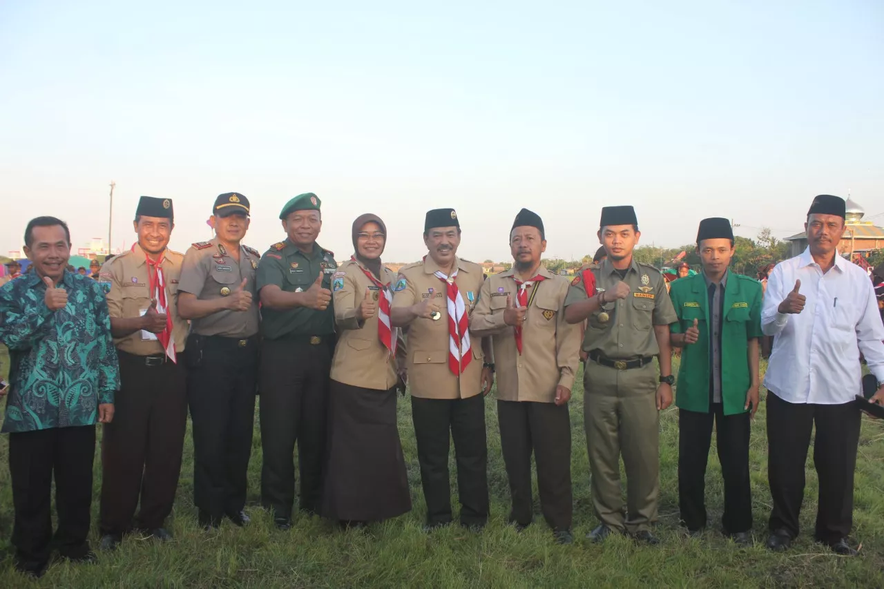Danramil 0816/13 Wonoayu Hadiri Perkemahan Akhir Pekan Madrasah Ibtidaiyah Wonoayu