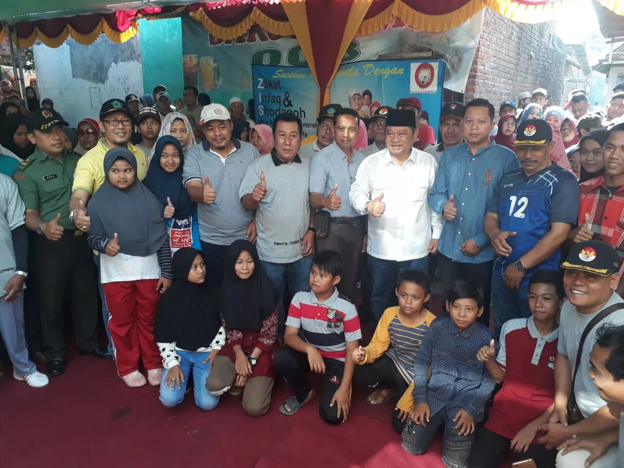 BABINSA DAN BHABINKAMTIBMAS BERSINERGI PENGAMANAN KEGIATAN TAHUN BARU ISLAM 1439 H DI MASJID AR RIDLO SEDATI GEDE