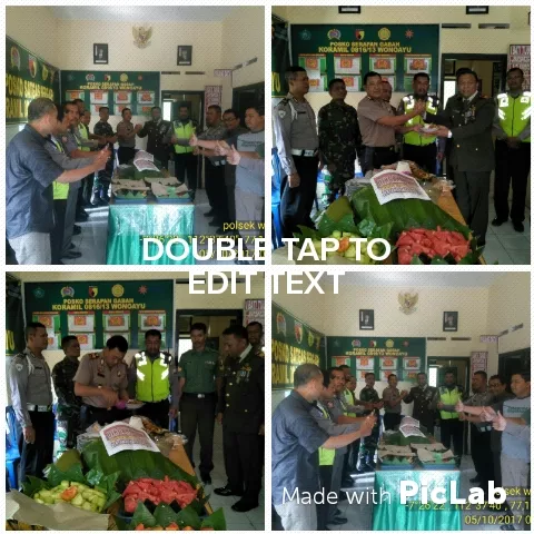 HUT TNI, Kapolsek Beri Surprise di Kantor Koramil 0816/13 Wonoayu