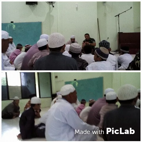 Danramil 0816/13 Wonoayu melaksanakan Safari Jumat