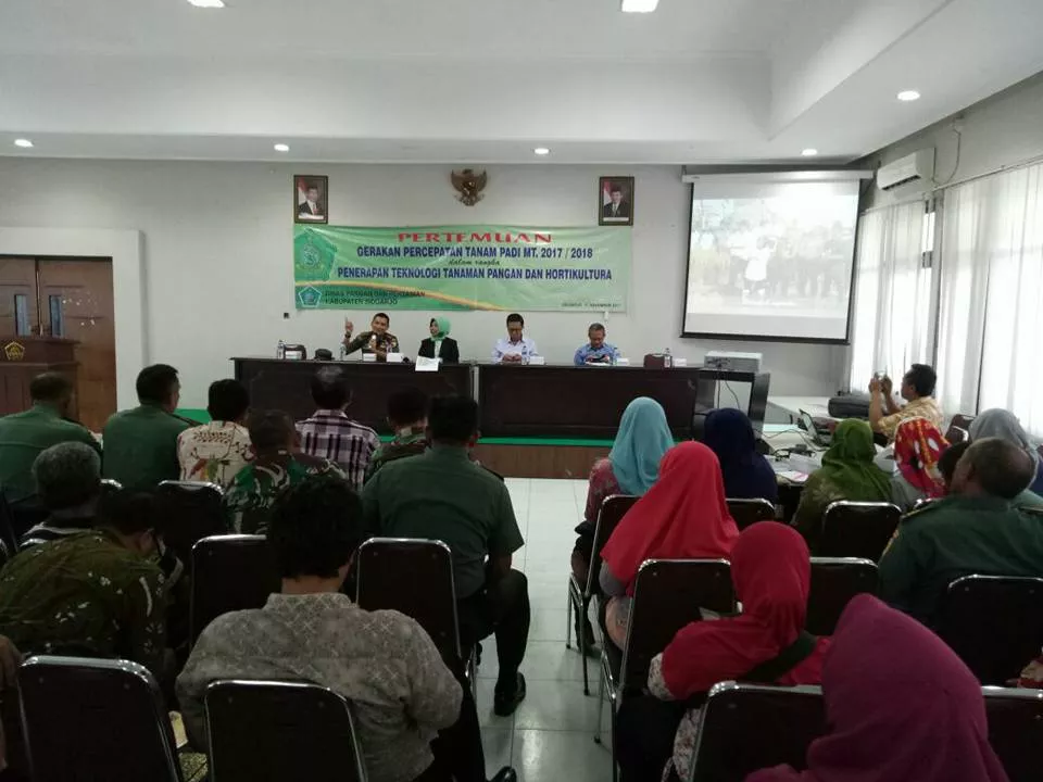 Dandim 0816 Sidoarjo pimpin Pertemuan gerakkan percepatan tanam padi