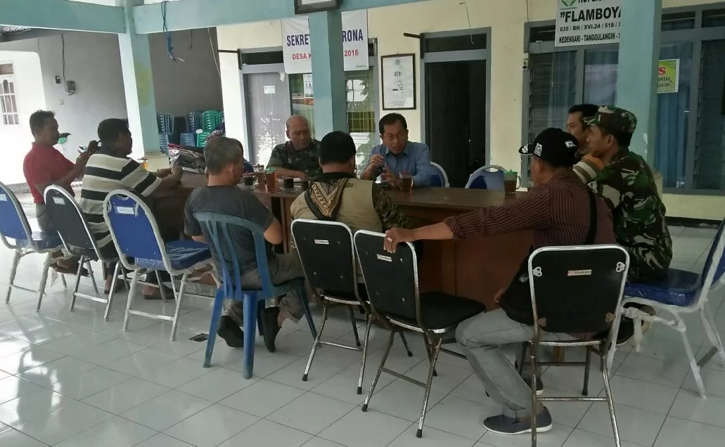 Antisipasi bencana Alam Danramil Tanggulangin Hadiri Rakor