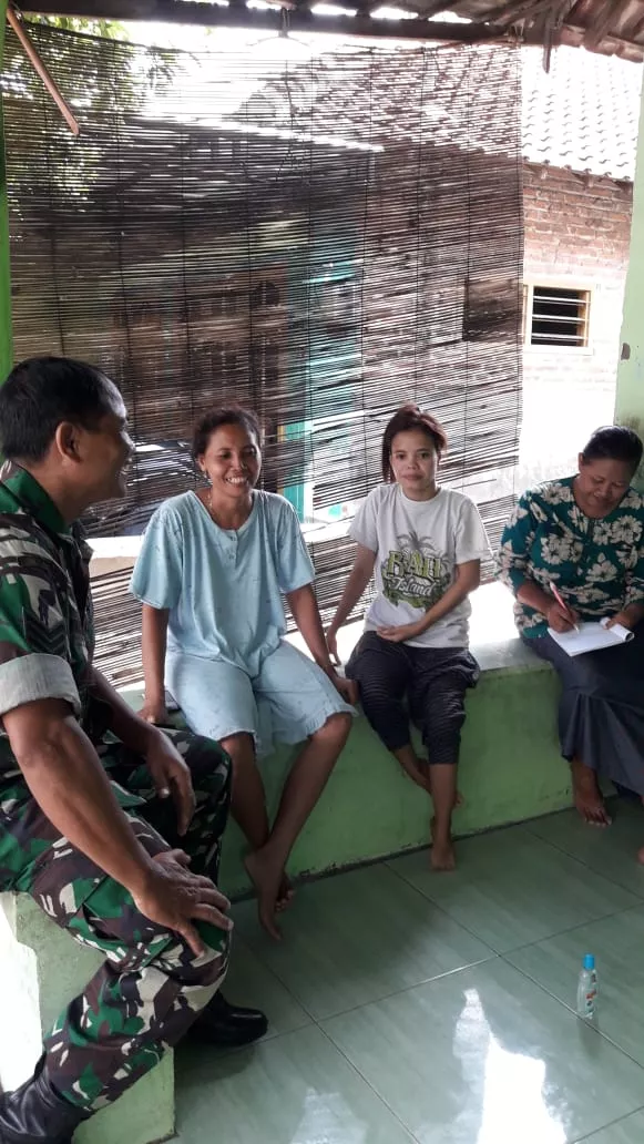 Babinsa Ramil 0816/08 Jabon Tingkatkan kemanunggalan TNI dengan rakyat