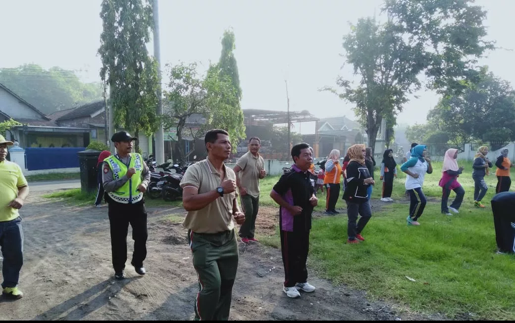 Personil Koramil 0816/08 Jabon Menghadiri Senam SKJ