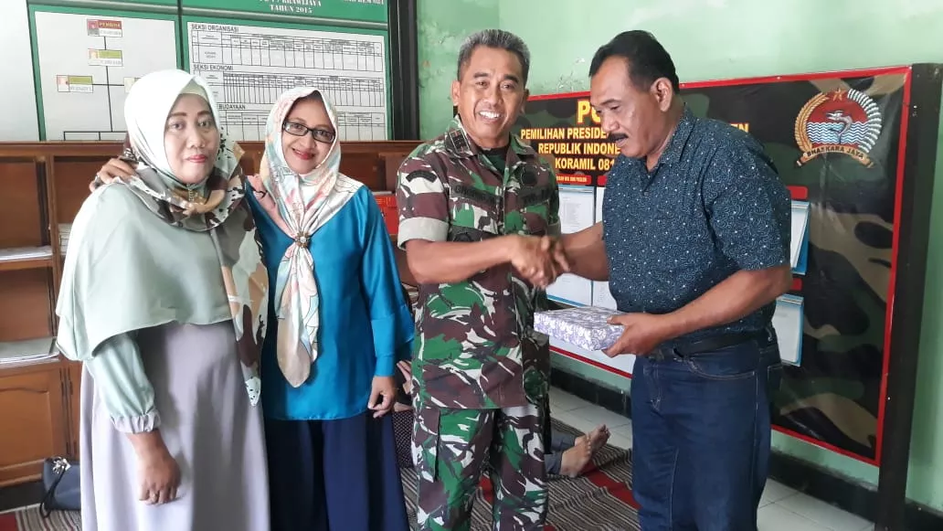 Danramil 0816/18 Sedati Melepas Anggota Yang Akan Purna Tugas.