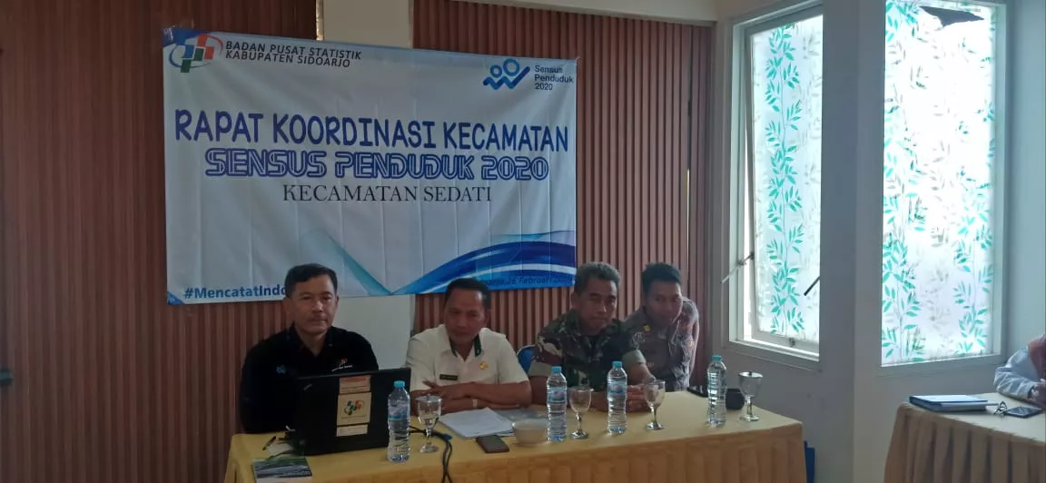 Danramil 0816 /Sedati Hadiri acara Rapat kordinasi kecamatan Sensus penduduk 2020