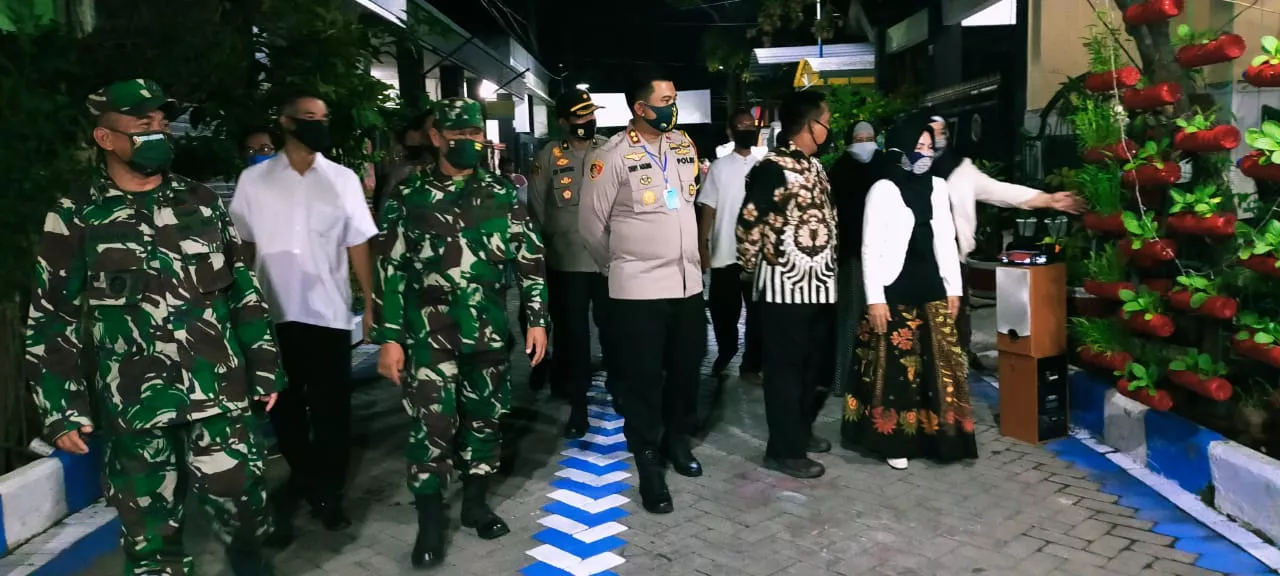 Danramil 0816/18 Sedati bersama Forkopimka hadiri Launching Kampung Tangguh Se Kecamatan Sedati