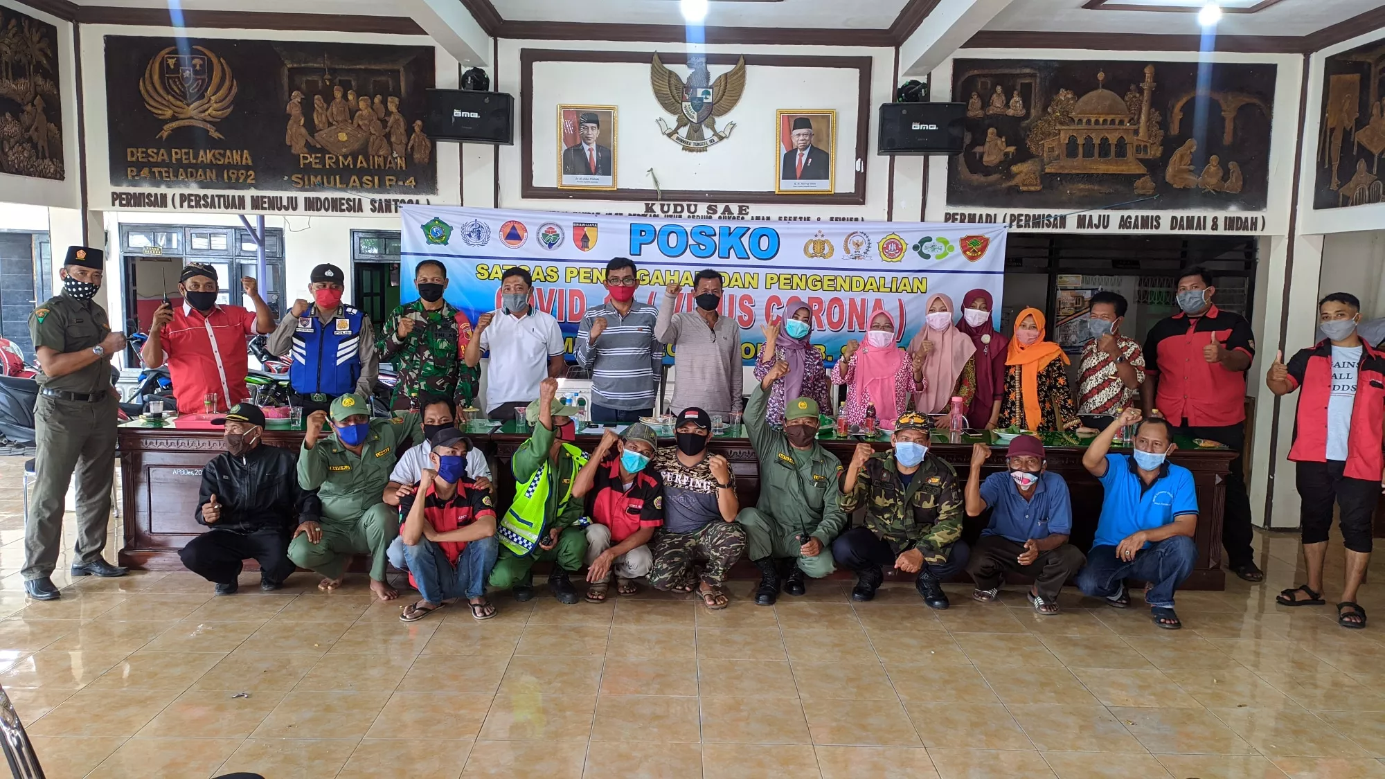 Tim Bappeda adakan Monev Di Desa Keboguyang Jabon Guna Terwujudnya Kampung Tangguh.