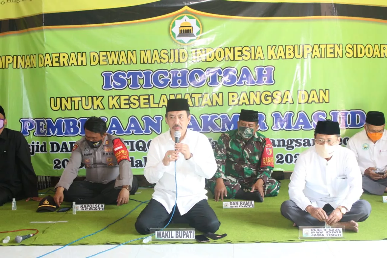 Wabup Cak Nur berharap DMI Kabupaten Sidoarjo bersinergi untuk memakmurkan Masjid
